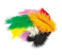 Plumes de marabout environ 15 pièces Multicolore le mélange