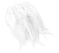 Plumes de Queue de Coq Plumes de Faisan Plumes Artisanales Plume Colorée pour DIY Frange de Plumes, Vêtements, Chapeau, Plume Éventail, Décoration en Plumes Faites à La Main 100PCS Blanc