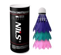 Plumes de volants de badminton NILS Extreme NBL6213 (x3) Multicolore TU