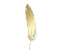 Plumes d'oie à paillettes dorées, 24 pièces, for artisanat, 6-8 pouces, accessoires de bijouterie, Plume naturelle, décoration de fête de mariage(P8)