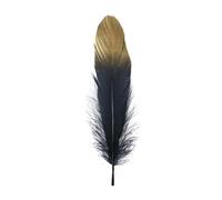 Plumes d'oie à paillettes dorées, 24 pièces, for artisanat, 6-8 pouces, accessoires de bijouterie, Plume naturelle, décoration de fête de mariage(P9)