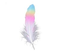 Plumes d'oie à paillettes dorées, 24 pièces, for artisanat, 6-8 pouces, accessoires de bijouterie, Plume naturelle, décoration de fête de mariage(P4)