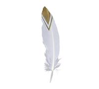 Plumes d'oie à paillettes dorées, 24 pièces, for artisanat, 6-8 pouces, accessoires de bijouterie, Plume naturelle, décoration de fête de mariage(P6)
