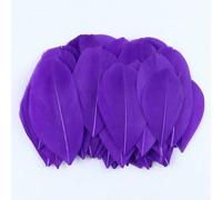Plumes d'oie colorées en vrac, 5 à 8 cm, mini plumes naturelles pour loisirs créatifs, fabrication de bijoux, attrape-rêves, pendentif, plume décorative, violet, 200 pièces