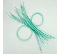 Plumes d'oie teintées de 13 à 18 cm pour loisirs créatifs, création de bijoux, accessoires artisanaux, plumes d'oie colorées, plume naturelle, vert menthe, 100 pièces