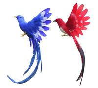 Plumes D'oiseaux Artificielles En Plastique, 2 Pièces, Décoration De Paysage, Décor De Jardin, Noël, Bricolage, 28x5x3cm, 1 Pièce N ° 3