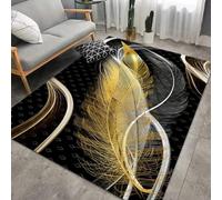 Plumes D'Oiseaux Fantastiques 3D Imprimé Motif Rug Tapis De Zone, Antidérapant Tapis Douce The Rug Pour Chambre Et Salon Ou Chambre D'Enfants - Nettoyage Facile ,Avec Support En Caoutchou -14324153396