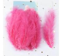 Plumes duveteuses pour coiffes et costumes, 10-15 cm, 50/100/300/500/700 pièces, multicolores, accessoires de décoration et de loisirs créatifs pour fêtes et loisirs créatifs - Rouge Ouest - 300 piè