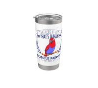 Plumes et joie - Perroquet noble Gobelet isotherme en acier inoxydable double paroi