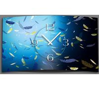 Plumes Horloge murale design moderne horloges murales silencieuses pas de tic-tac dixtime 3D-0112
