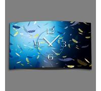 Plumes horloge murale design moderne horloges murales silencieuses pas de tic-tac dixtime 3DS-0112