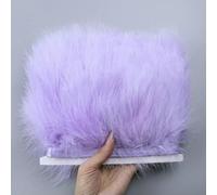 Plumes lilas garniture frange boa violet autruche coq dinde plumes tissu décoration plume pour artisanat couture-10M garniture-