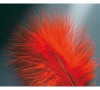 Plumes marabout Rouge - 15 pièces