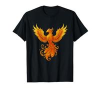 Plumes ornementales mythiques Phoenix T-Shirt Graphique avec Valeur