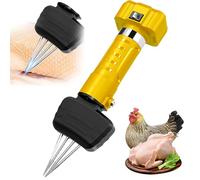 Plumeuse à Poulet Manuelle, Machine électrique Rapide Pour Plumer La Volaille Avec Tête Remplaçable, Rechargeable Et Sur Secteur, Dégagement De La Tête Conique Réglable, Outil Pour Plumer Les Poils