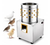 Plumeuse à volaille en Acier Inoxydable Déplumeuse Automatique De Volaille | Pour Poulet De Volaille, Oiseau, Canard, Dinde, Caille, Retrait Rapide des Plumes est robuste, pour les petites volailles