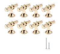 Plumflex Lot de 8 boutons de placard et tiroir en T champagne doré moderne pour armoires et tiroirs