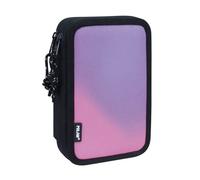 Plumier À 2 Compartiments Avec Contenu Sunset, Noir Et Rose