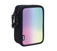 Plumier À 3 Compartiments Avec Contenu Sunset, Noir