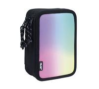 Plumier À 3 Compartiments Avec Contenu Sunset, Noir