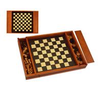 Generique Plumier Échecs / Dames en bois Multicolore Mixte