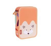 Plumier double Animals Orange 19,5 x 13 x 5 cm
