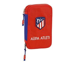 Plumier double Atlético Madrid Rouge Blue marine (28 Pièces)
