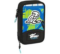 Plumier Double Enfant - Safta - Green Bali - 28 Pièces - Couleur Verte - Mixte