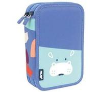 MILAN Trousse double étage Fun Animals Special Series – Garnie – Bleu Homme