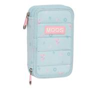 Plumier double Moos Garden Turquoise 12.5 x 19.5 x 4 cm (28 Pièces)