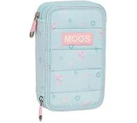 Plumier double Moos Garden Turquoise 12.5 x 19.5 x 4 cm (28 Pièces)