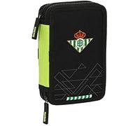 Plumier Double Petit 28 Pcs - Safta - Real Betis Balompié - Vert - Bille - Mixte