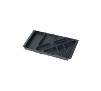 Plumier organiseur extensible pour tiroir - 6 compartiments - Décor : Noir - Profondeur : 225 mm - Hauteur : 30 mm - ITAR
