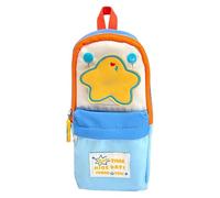 Plumier Scolaire Enfant, Trousse Crayon Double Couche Cartoon, Étui Rangement Grande Capacité avec Plusieurs Poches pour Élèves Fille Garçon, Accessoire École Primaire Collège 5-13 Ans