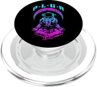 Plur Peace Love Unity Respect Techno Rave EDM Astronaute PopSockets PopGrip pour MagSafe