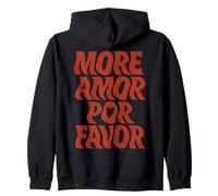 Plus Amor Por Favor Citation d'amour Latin Espagnol Sweat à Capuche