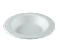 PLUS Assiette creuse blanche en canne à sucre Ø 22 cm 800 unités Betik