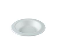 PLUS Assiette creuse blanche en canne à sucre Ø 22 cm 800 unités Betik