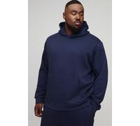 Plus Basic Regular Fit Over the Head Hoodie homme - bleu - 3XL, bleu