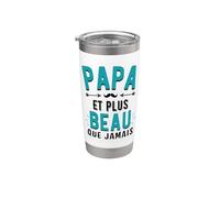 Plus beau que jamais - Père, pour Papa Gobelet isotherme en acier inoxydable double paroi
