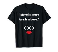 Plus c'est plus et moins c'est ennuyeux Apfel T-Shirt