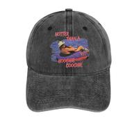 Plus Chaud Qu’Un Hoochie Coochie Design Humoristique Ludique - thème, avec Une Personne Flottant et Texte Gras Casquette de Baseball lavée en Coton, pour Toutes Les Saisons