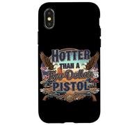 Plus chaud qu'un pistolet à deux dollars - Bold Country Western Coque pour iPhone X/XS