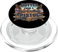 Plus chaud qu'un pistolet à deux dollars - Bold Country Western PopSockets PopGrip pour MagSafe
