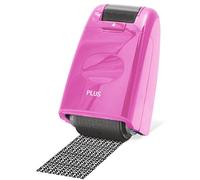 PLUS Japan Tampon rouleau Camouflage env. 50 m Rose, ID sécurité, personnel données