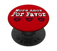 Plus d'amour s'il Vous plaît Plus d'Amor Por Favor Grand PopSockets PopGrip Adhésif
