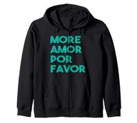 Plus d'amour s'il Vous plaît Plus d'Amor Por Favor Grand Sweat à Capuche