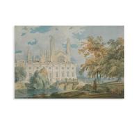 Plus de 15 impressions célèbres de J. M. W. Turner Clare Hall et King's College Chapel Poster Impression sur toile pour chambre d'adolescents et garçons