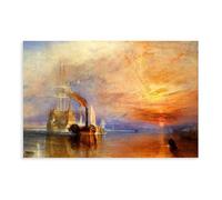 Plus de 15 impressions célèbres de Joseph Mallord William Turner The Fighting Temeraire Art Décoration murale Poster familial Bar Restaurant Garage Café Panneau d'art Cadeau U