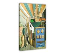 Plus de 20 impressions célèbres de Giorgio De Chirico Intérieur Métaphysique avec Biscuits Poster Art mural sur toile Décoration Chambre Bureau Cuisine Cadre Cadeau